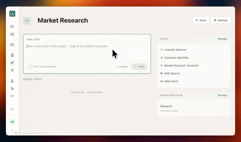 Projects feature preview